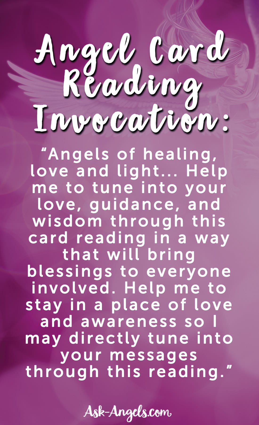 Angel Card Reading Invocation