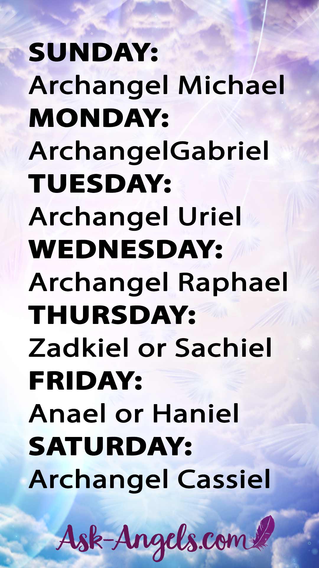 Seven Archangels of the Week!