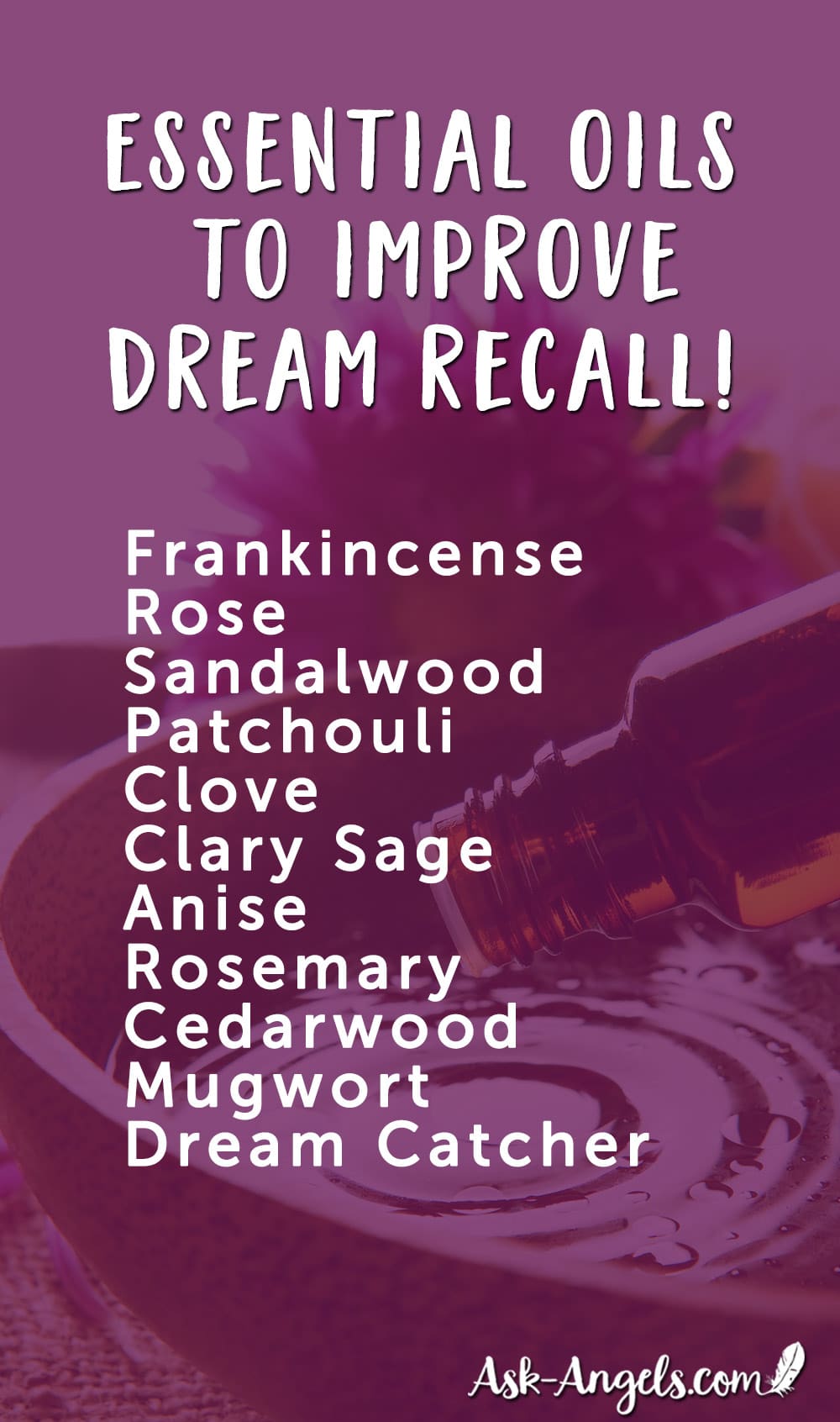 Essential Oils For Remembering Dreams