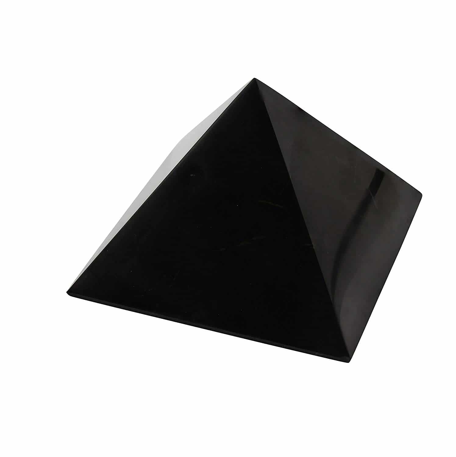 A Shungite Pyramid is a wonderufl crystal to place on your desk to clear EMF's and provide a wonderful energy.