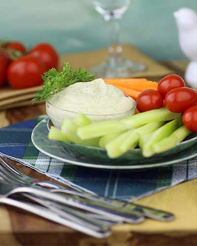 Veggie Platter with Raw Ranch Dressing