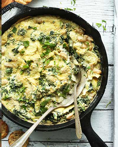 Kale and White Bean Artichoke Dip