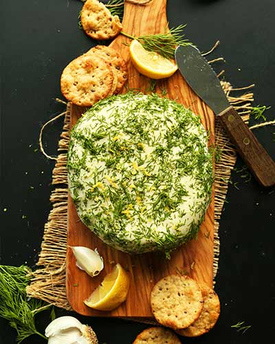 Garlic and Herb Vegan Cheese